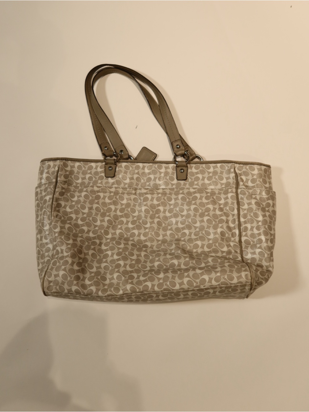 Coach Signature Large grey Tote - Picture 4 of 15